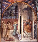 Scenes from the Life of St Francis (Scene 10, north wall) by Benozzo di Lese di Sandro Gozzoli